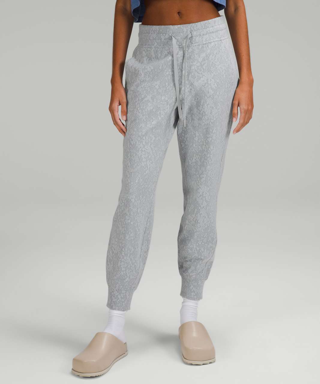 Lululemon Ready to Rulu Jogger Crop Speckle Spritz Jacquard Rhino Grey  Silver 4