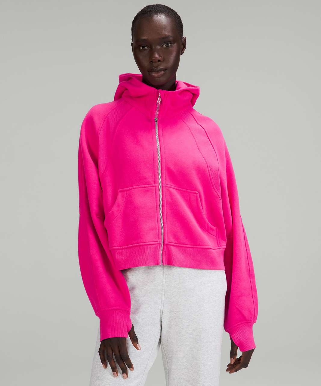 Lululemon Scuba Oversized Full Zip - Sonic Pink