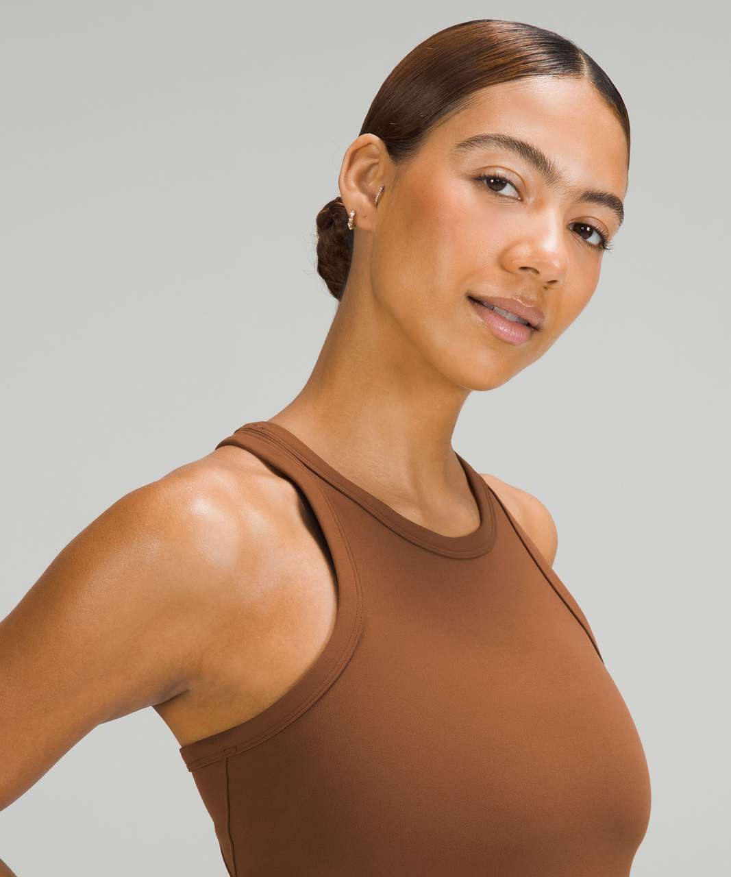 Lululemon Align Waist-Length Racerback Tank Top - Spray Leaf Fireside Red  Multi - lulu fanatics