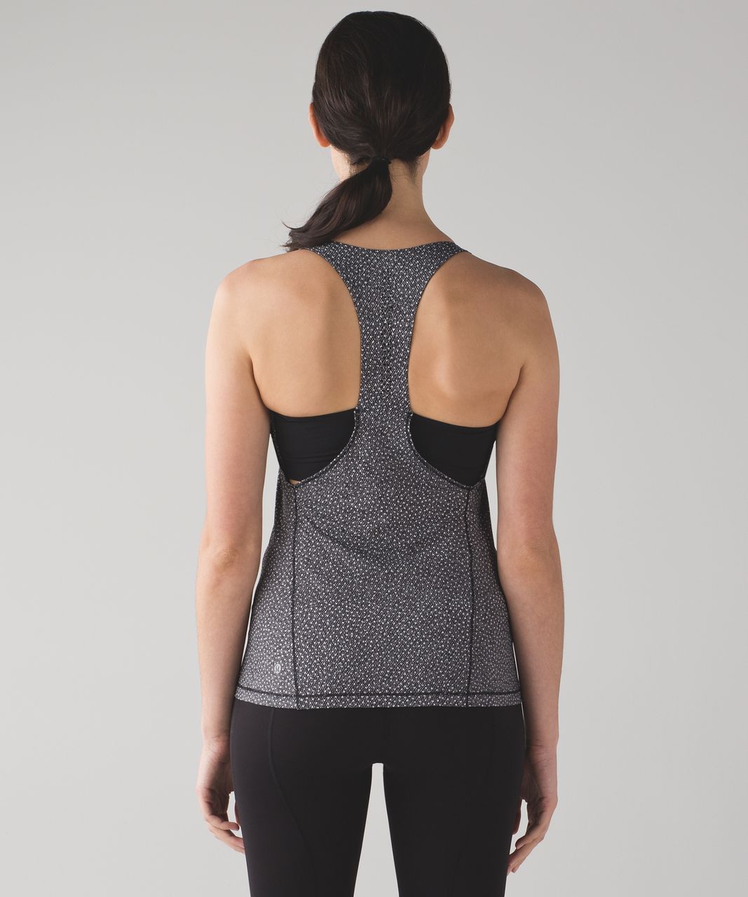 Lululemon Hit It Tank - Frozen Fizz White Black / Black - lulu