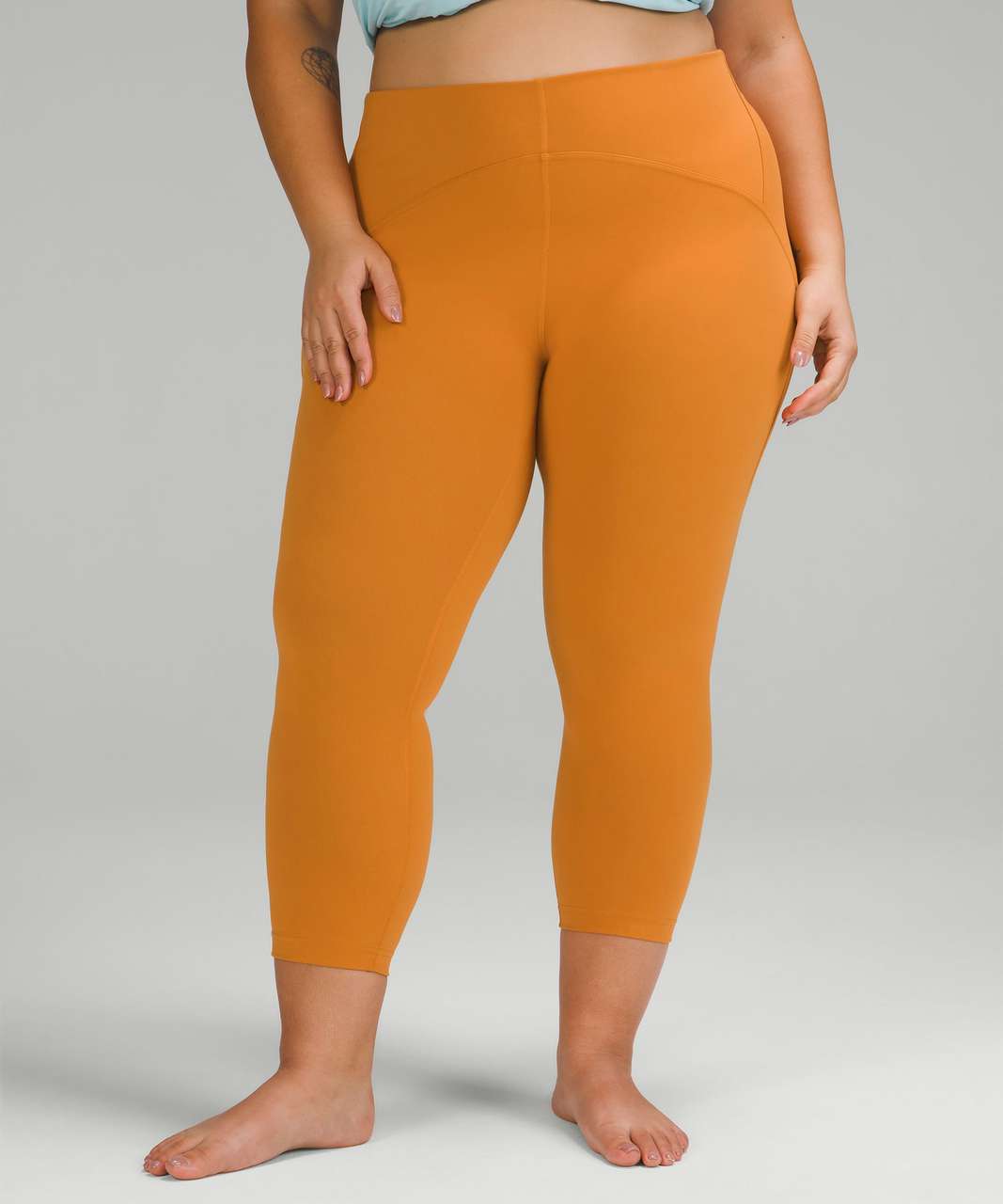 Leggings Lululemon Orange size 0 US in Polyester - 26919977