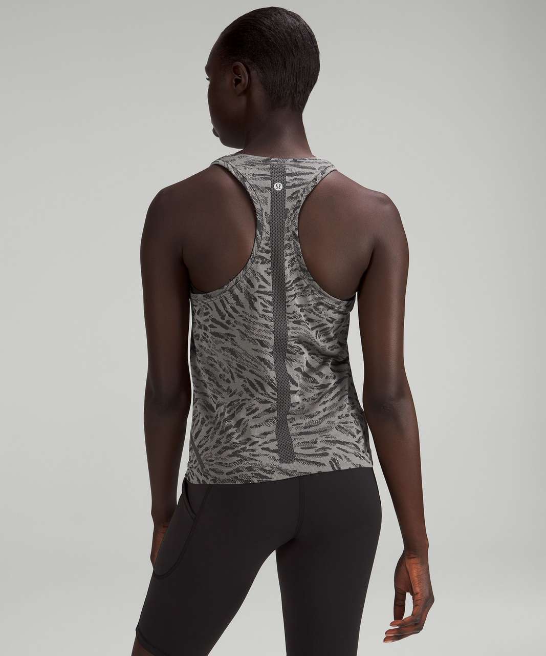 Lululemon Swiftly Tech Racerback Tank Top 2.0 *Race Length - Primal Clash Black / Gull Grey