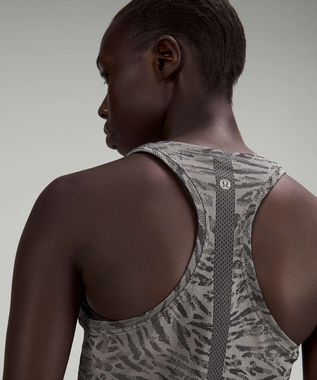 Lululemon Swiftly Tech Racerback Tank Top 2.0 *Race Length - Primal Clash Black / Gull Grey