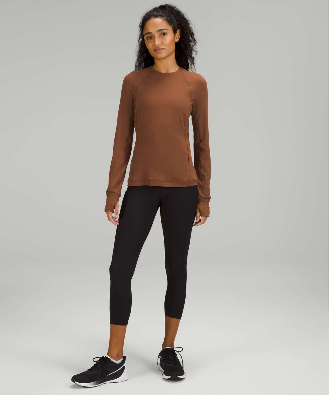 Lululemon Its Rulu Run Long Sleeve Shirt - Roasted Brown