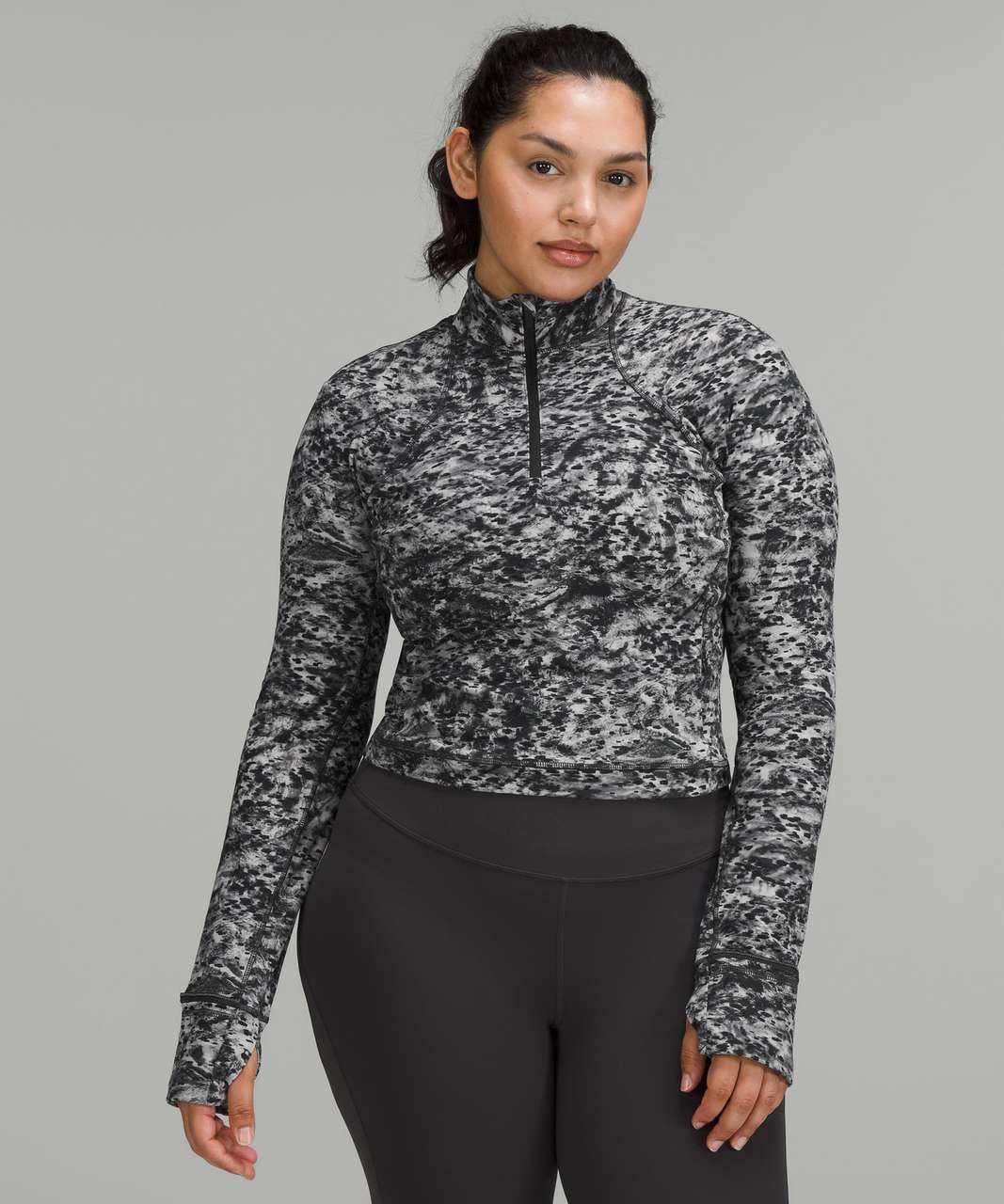 It's Rulu Run Cropped 1/2 Zip