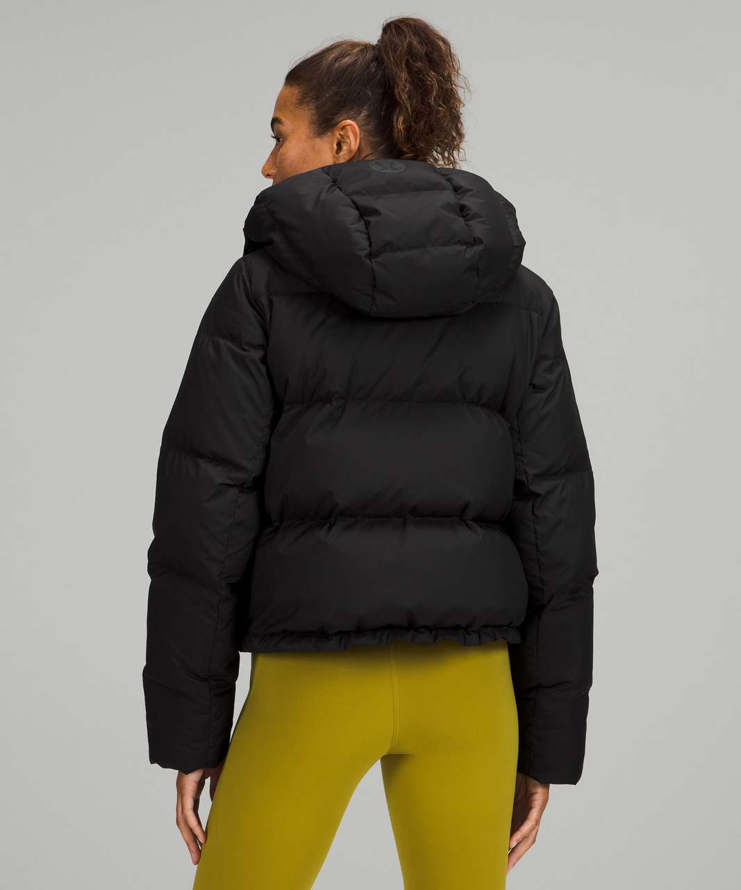 Lululemon Wunder Puff Cropped Jacket - Black - lulu fanatics