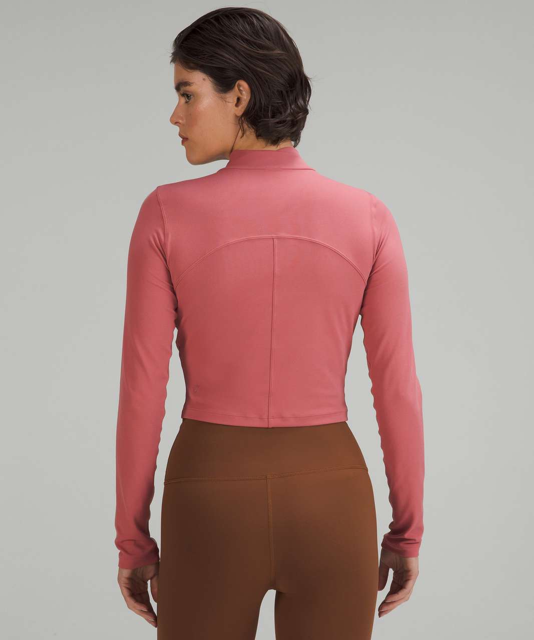 Lululemon All Aligned Mock Neck Long Sleeve Shirt - Brier Rose