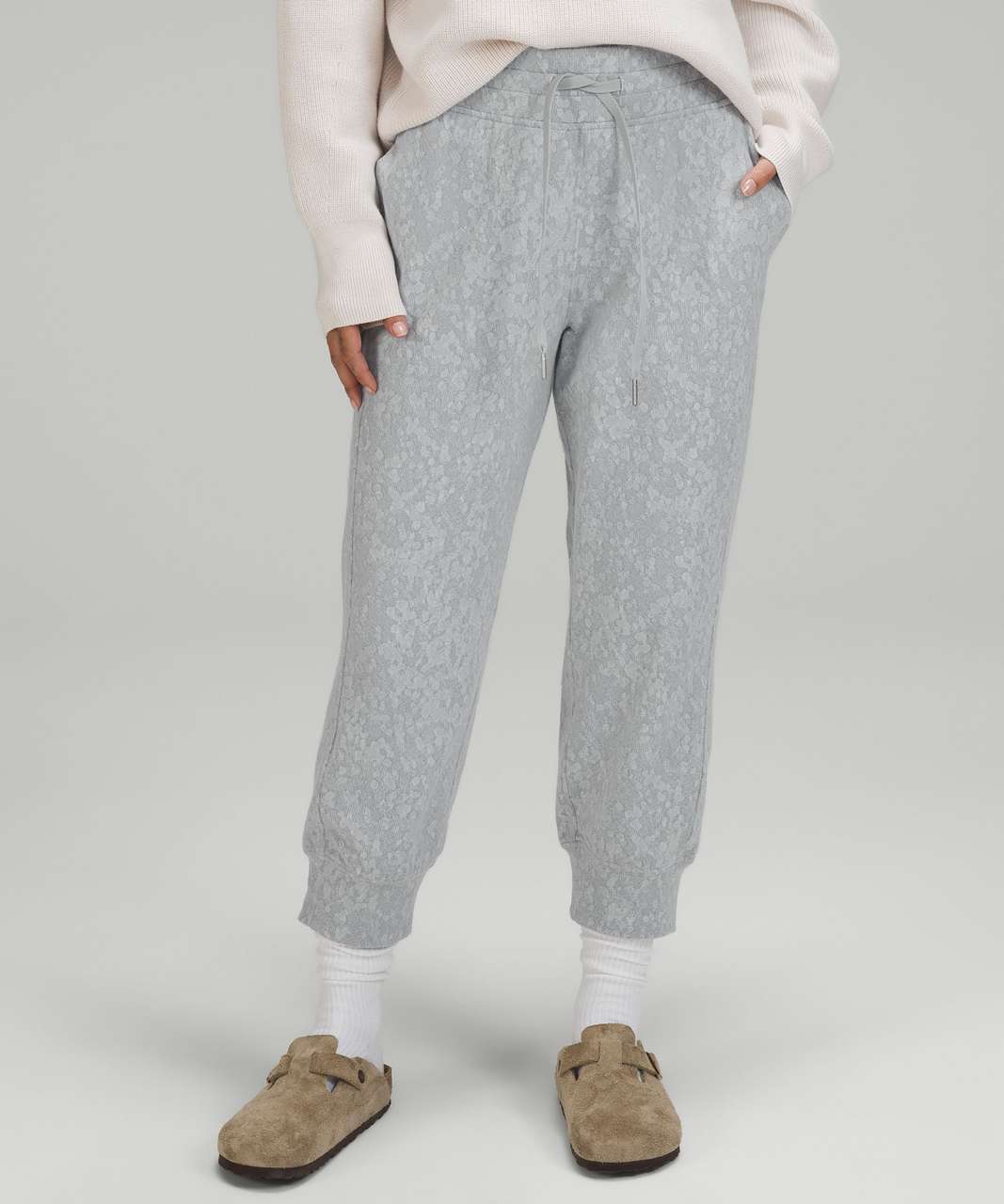 Lululemon Ready to Rulu High-Rise Cropped Jogger - Speckle Spritz Jacquard Rhino Grey Silver Drop Starlight