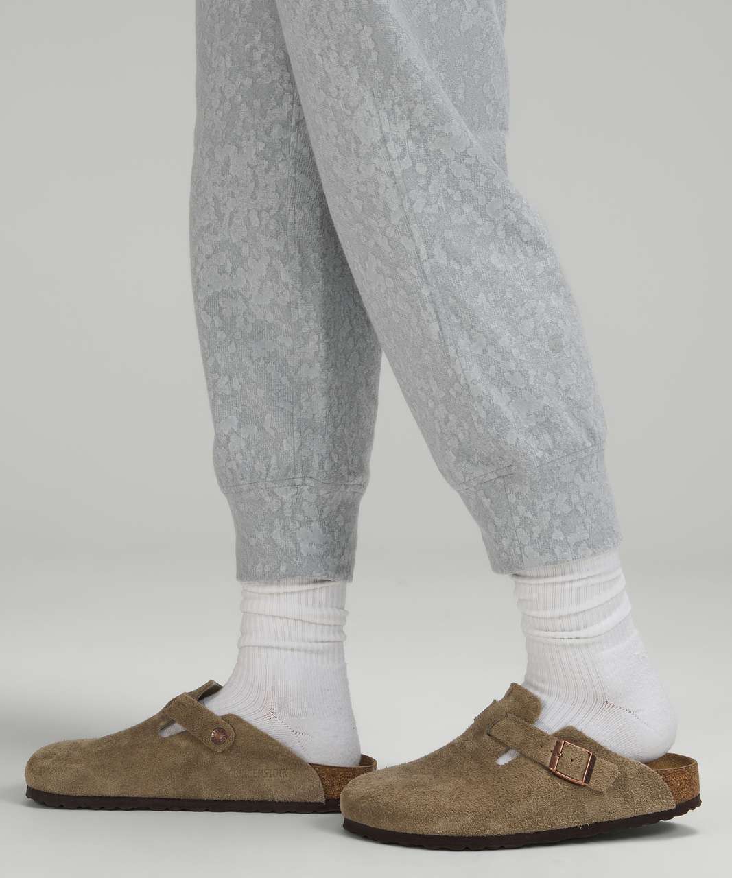 Ready to Rulu Jogger Crop, Speckle Spritz Jacquard Rhino Grey Silver Drop  Starlight