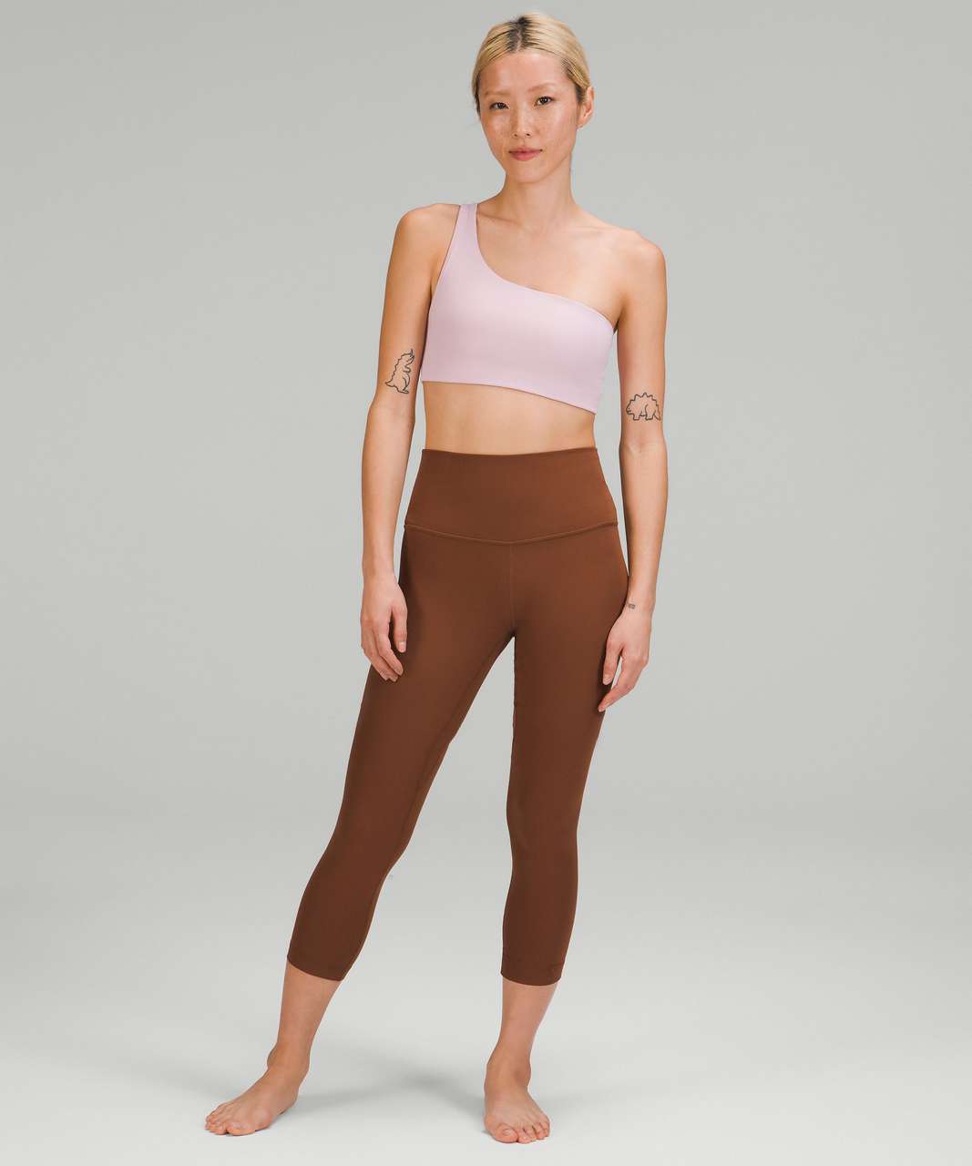 Lululemon Ribbed Nulu Asymmetrical Yoga Bra Pink - $45 (25% Off Retail) New  With Tags - From Sofia