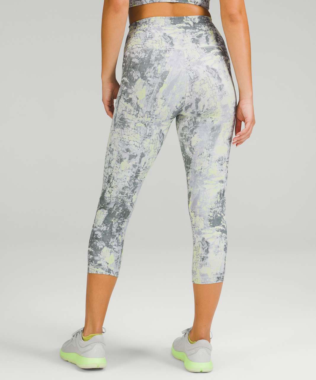 Lululemon Wunder Train High-Rise Crop 21 - Cinder Grain Smoked Spruce  Multi - lulu fanatics