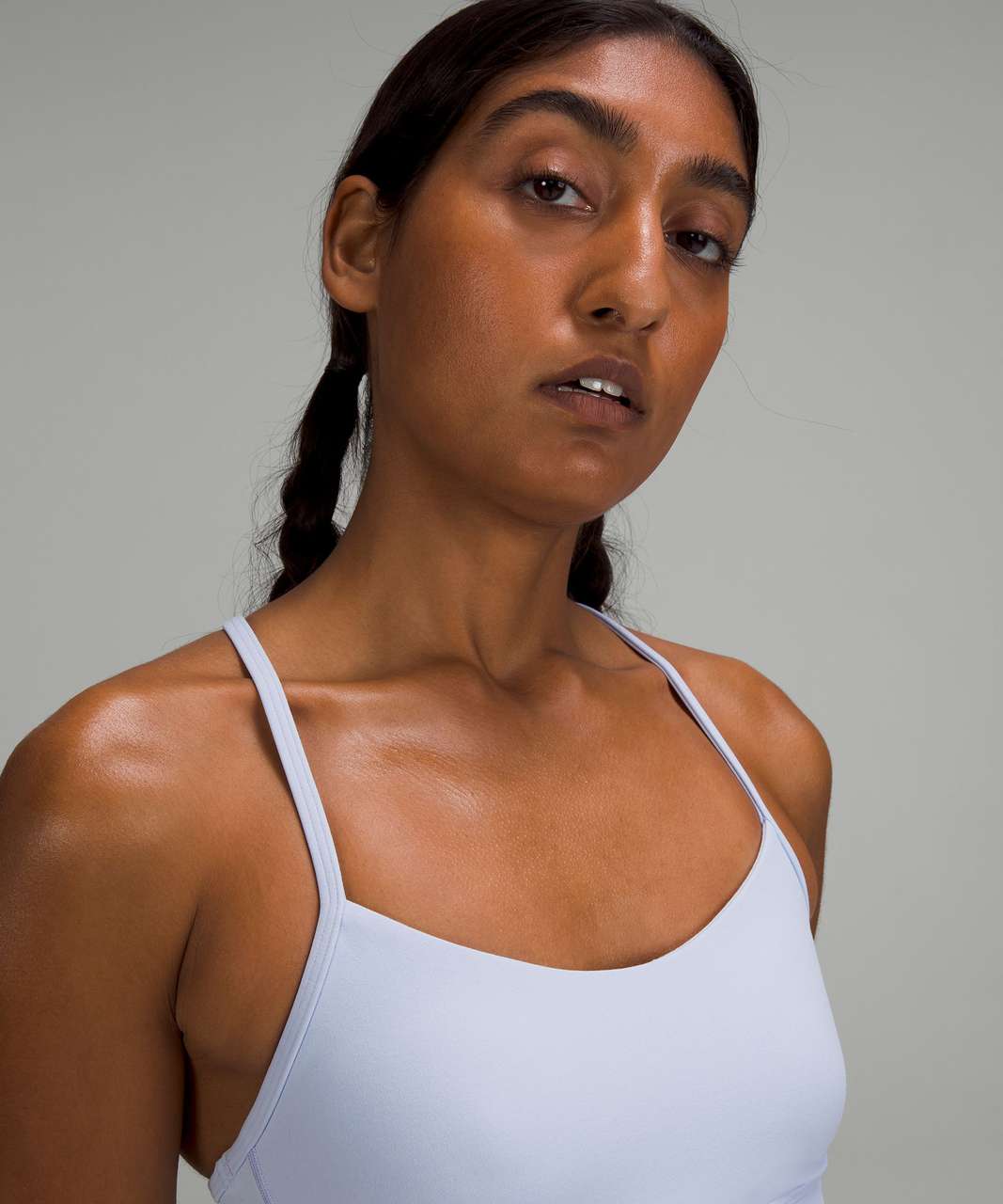 Lululemon Flow Y Bra Longline Nulu *Light Support, A–C Cups - Pastel Blue -  lulu fanatics