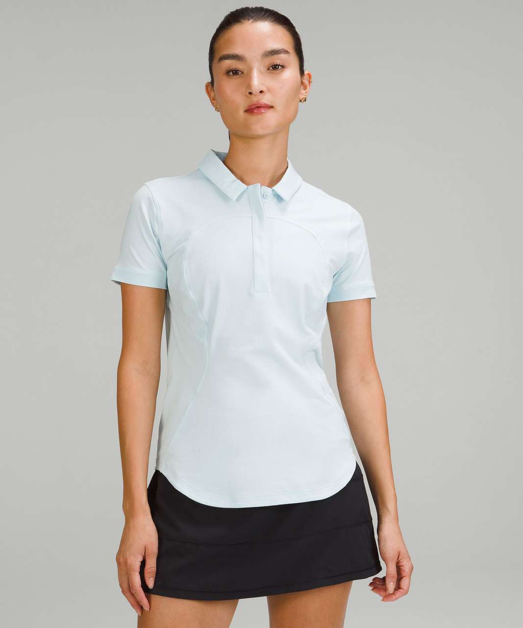 Lululemon Quick-Drying Short Sleeve Polo Shirt - Powder Blue - lulu ...