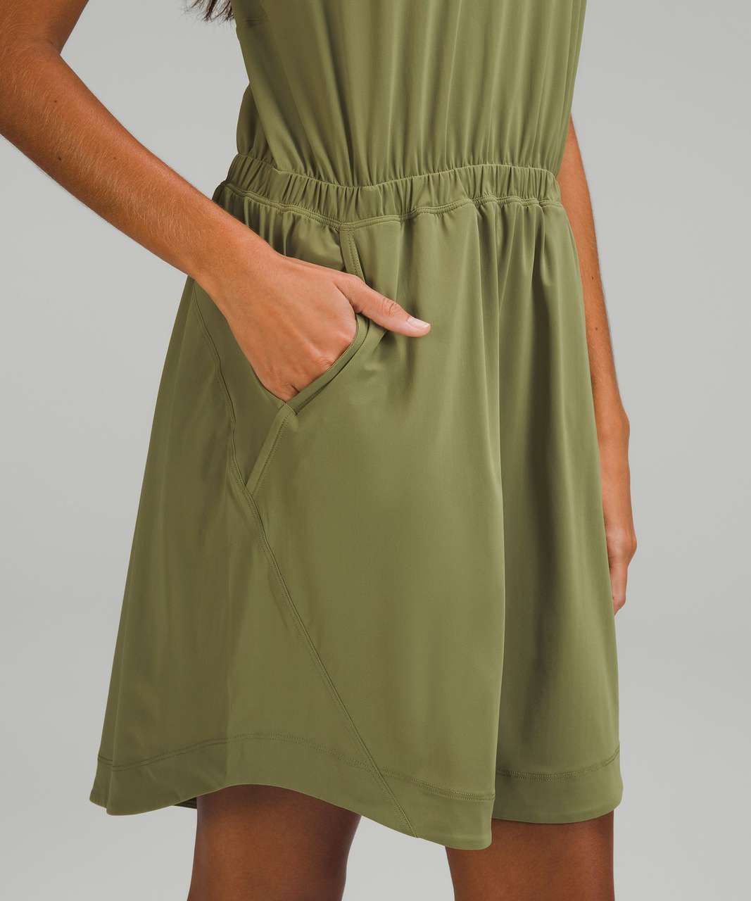 Lululemon Lightweight High-Neck Dress - Bronze Green