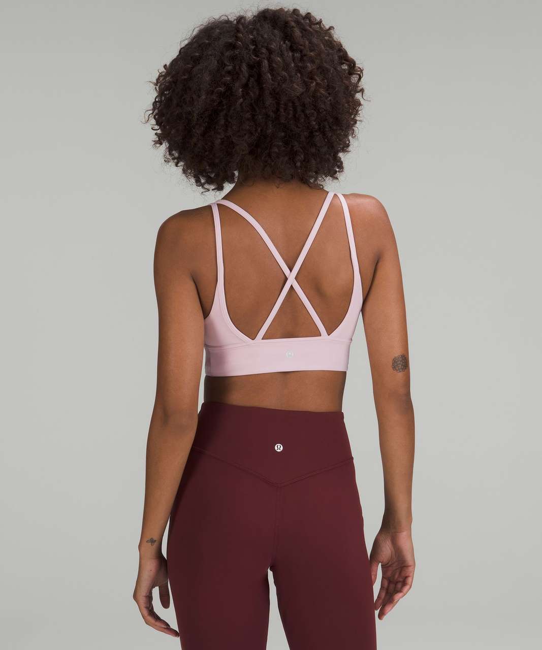 Lululemon Energy Bra Long Line - Pink Highlight - lulu fanatics