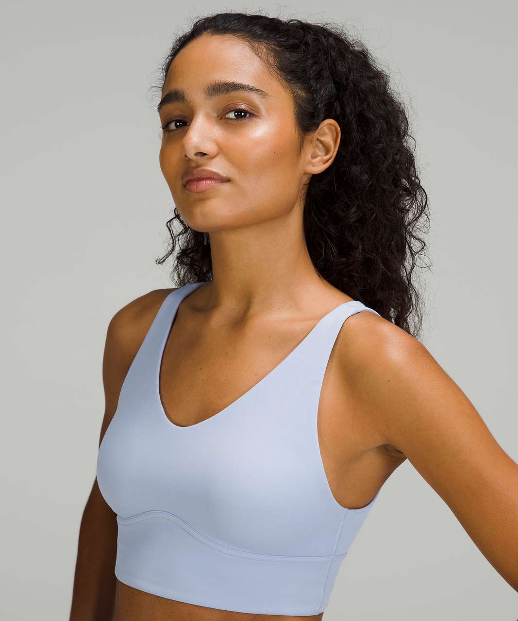 lululemon athletica, Intimates & Sleepwear, Lululemon In Alignment  Longline Bra Light Support Bc Cupcopper Brownsize