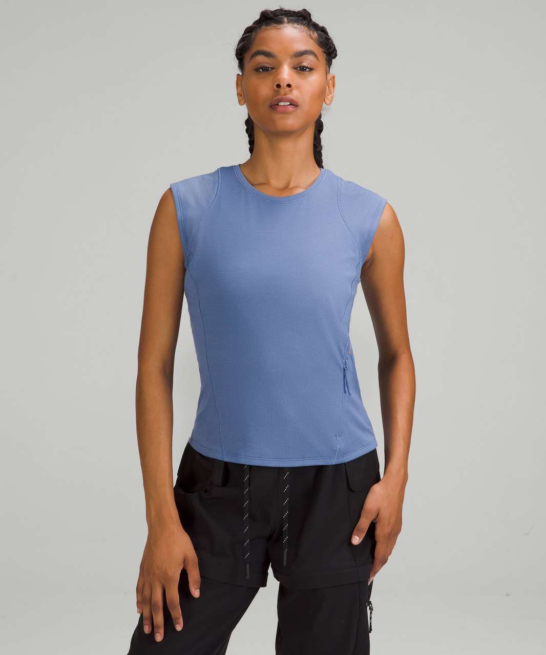 LULULEMON Minimalist Tank Top 6 Pipe Dream Blue/Mini Tidal Trip