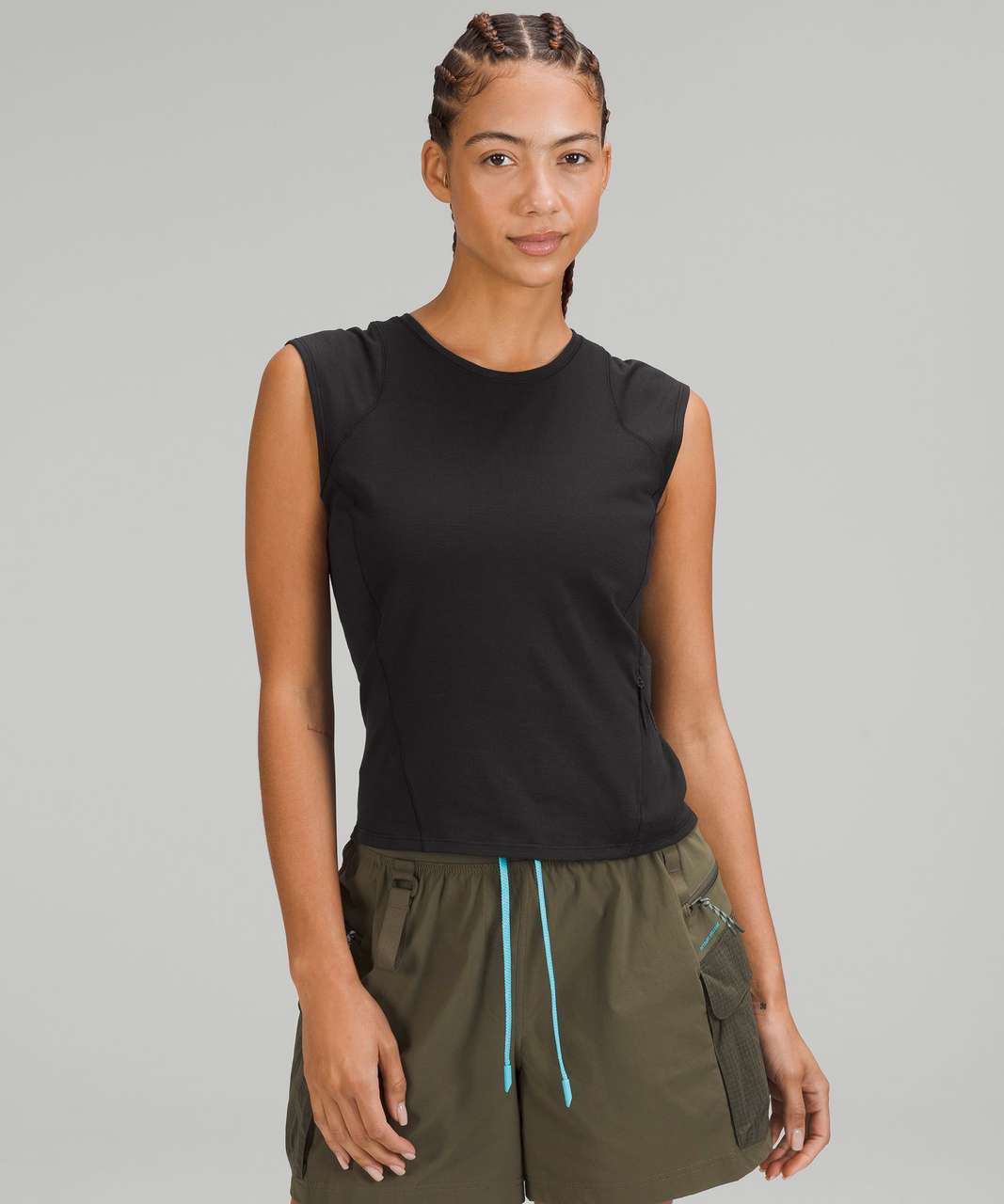 Lululemon Cap Sleeve Hiking Tank Top - Black