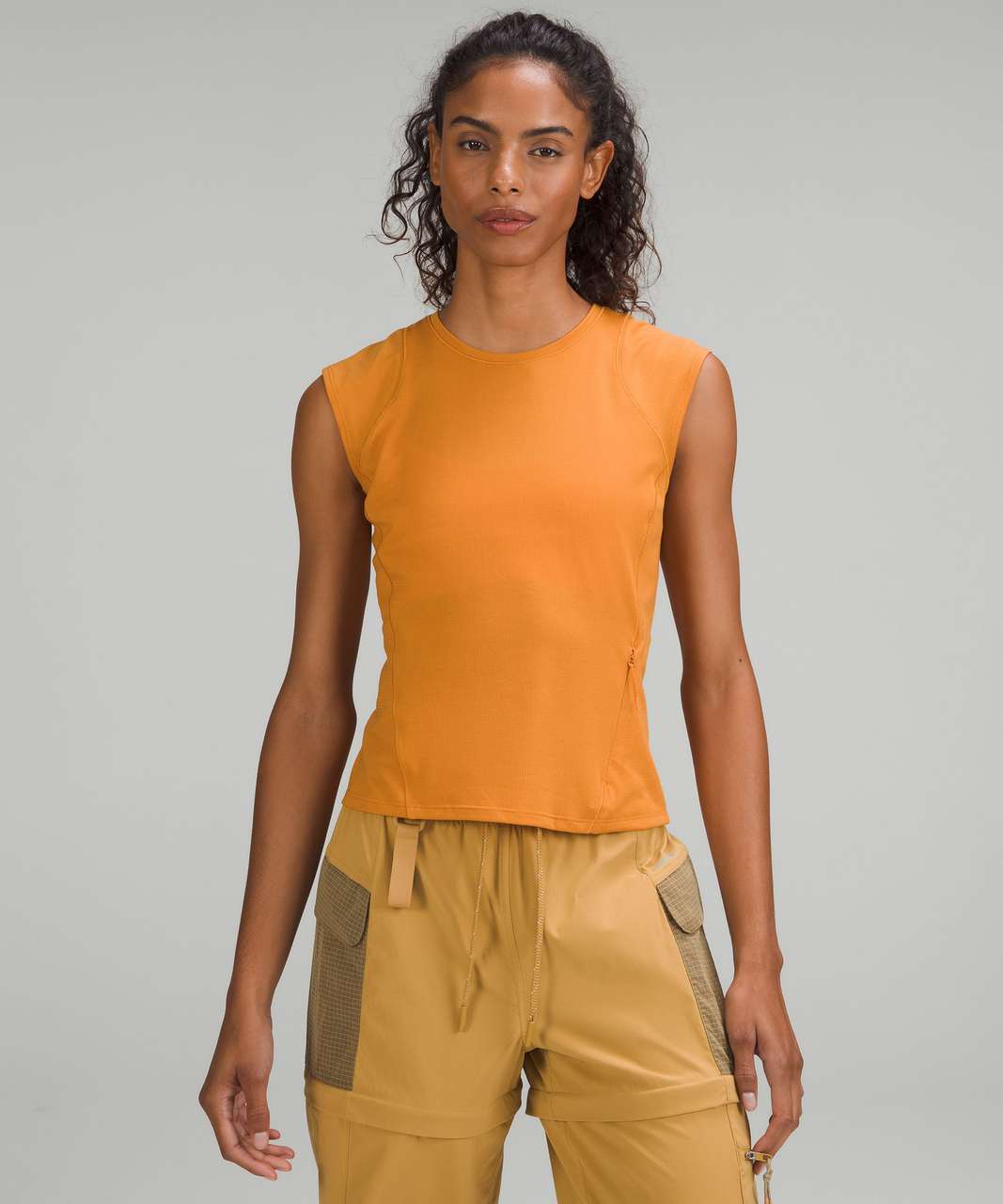 Lululemon Cap Sleeve Hiking Tank Top - Autumn Orange