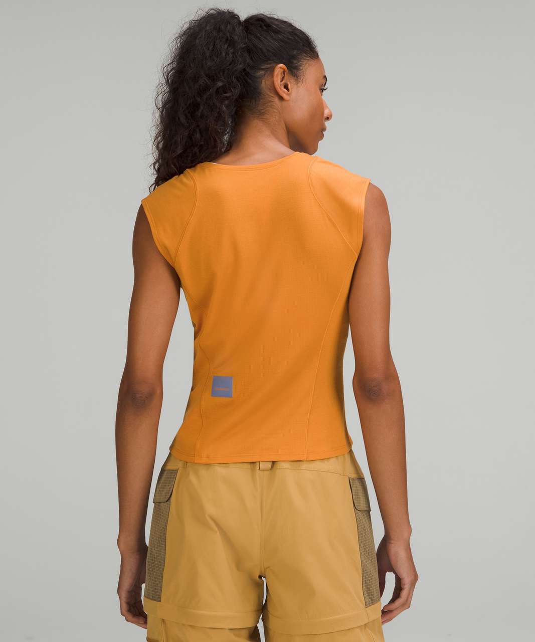 Lululemon Cap Sleeve Hiking Shirt Tank Top Auto Orange Women's Size 8 -  beyond exchange