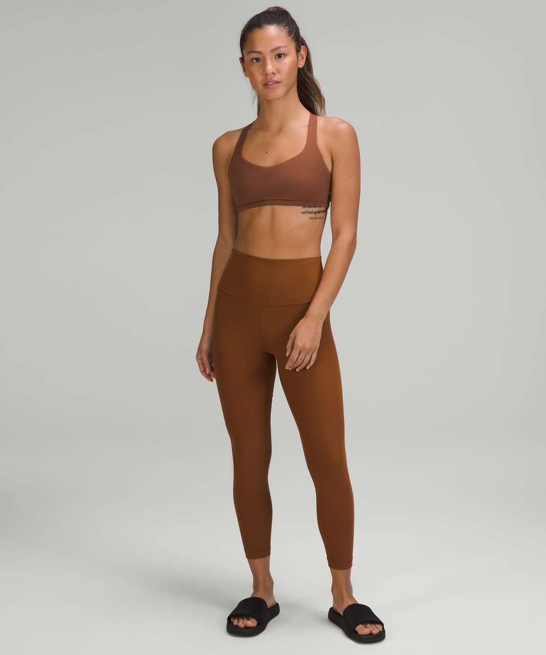 lululemon ALIGN™ HIGH-RISE 64CM RIBBED - Leggings - java/brown