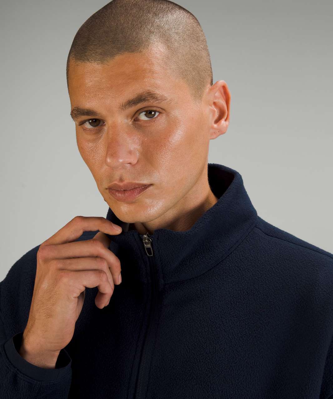Louis Vuitton blue Printed Half-Zip Polo Sweatshirt
