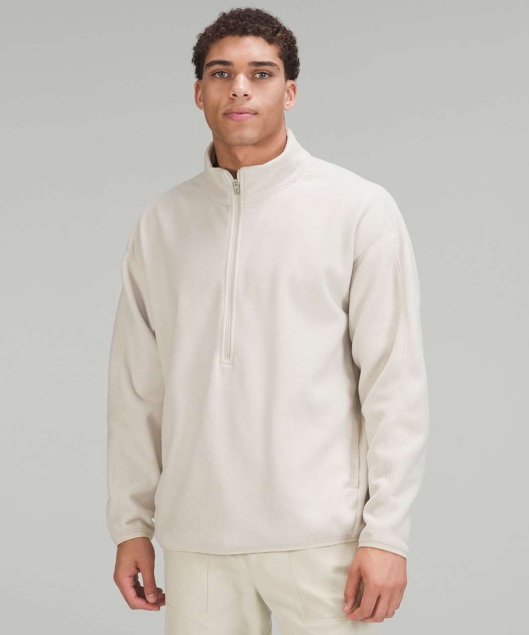 Lululemon Oversized-Fit Fleece Half Zip - Natural Ivory - lulu