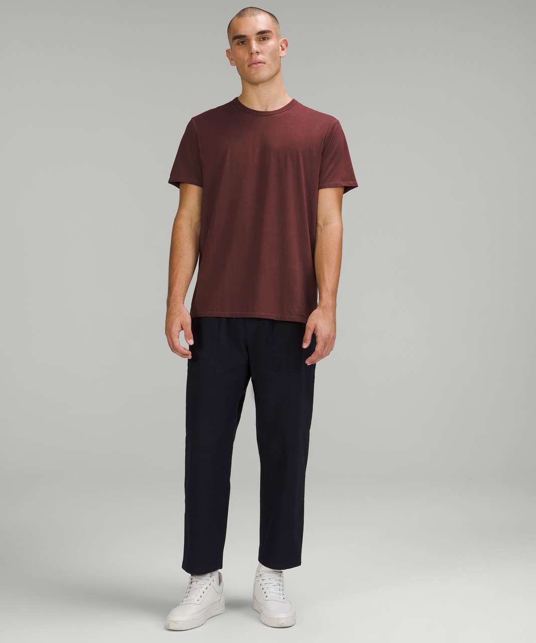 Lululemon The Fundamental T-Shirt - Breeze Dye Red Merlot