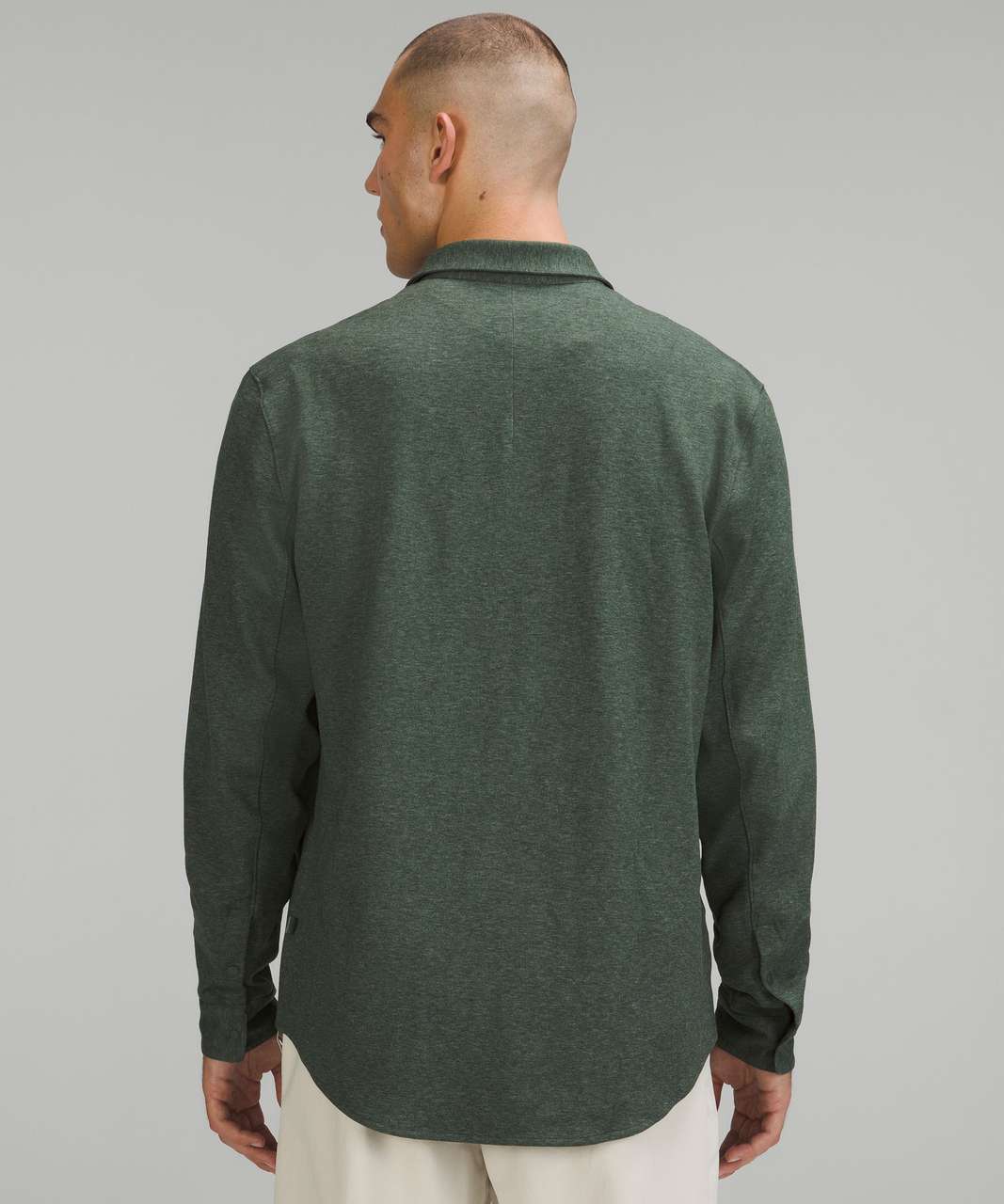 Lululemon Soft Knit Overshirt - Heathered Smoked Spruce - lulu fanatics