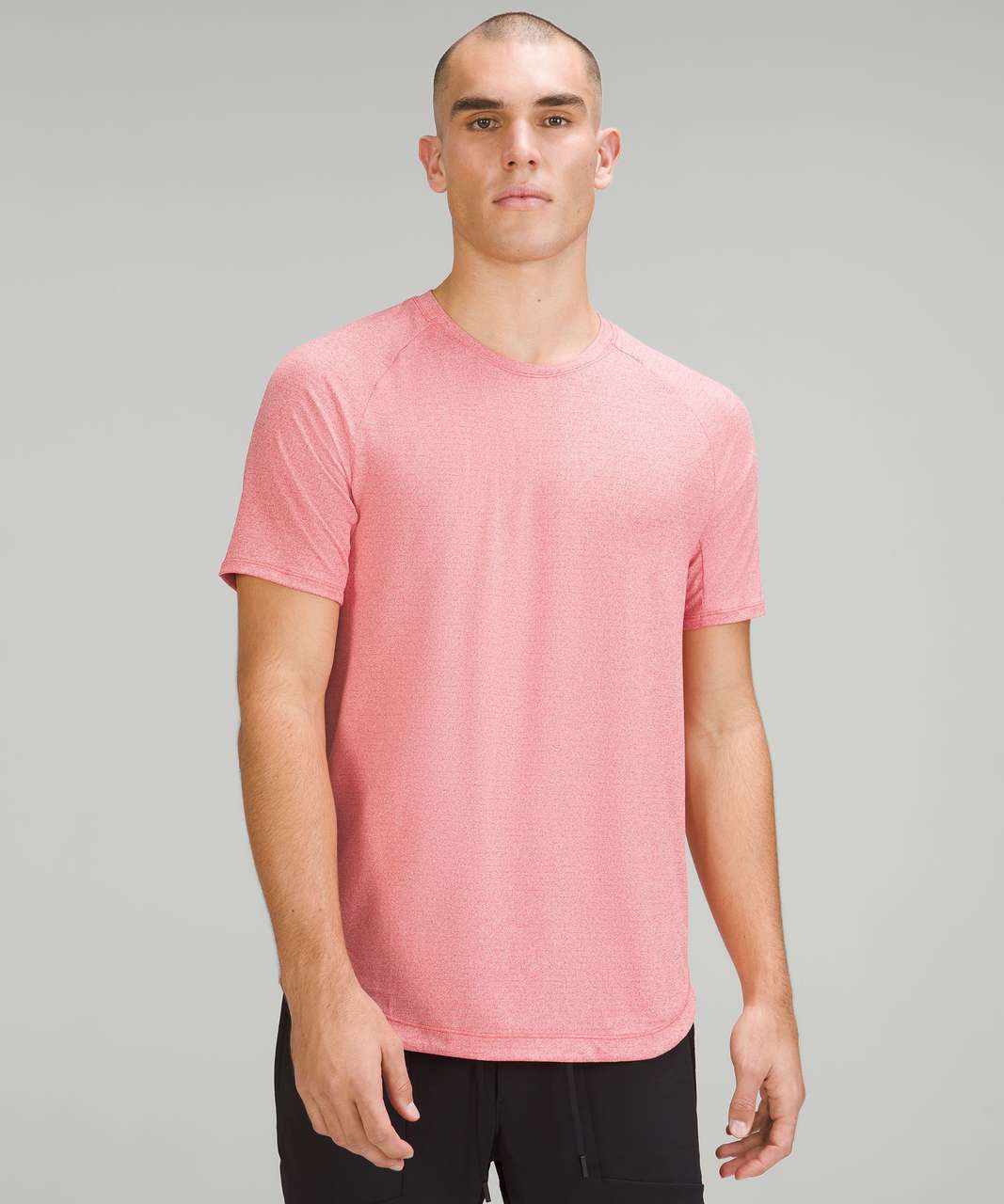 Lululemon Drysense Training Short Sleeve Shirt - Heathered Carnation Red