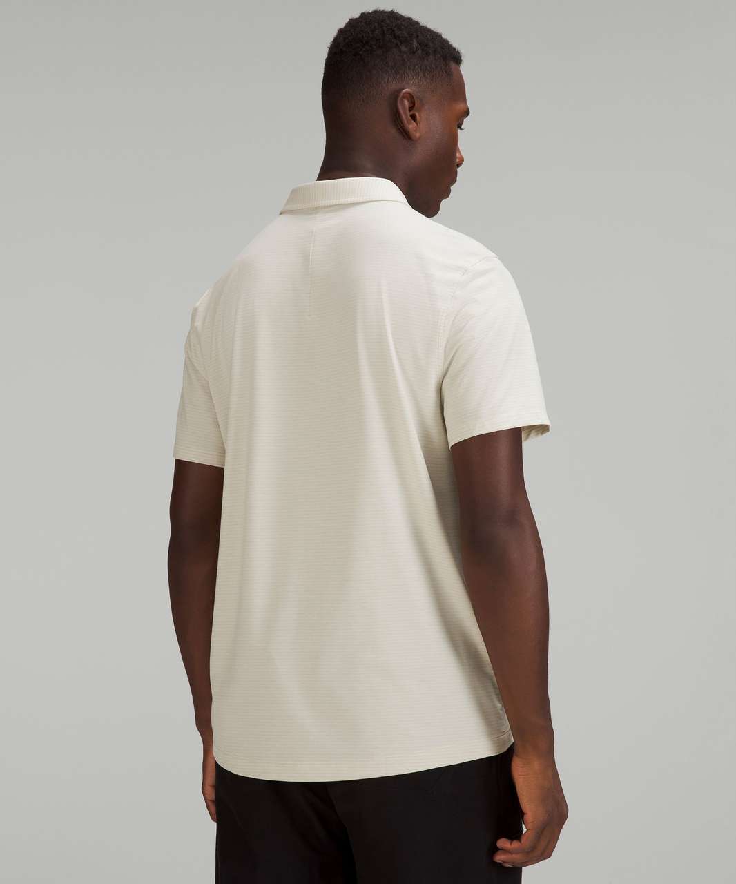Lululemon Evolution Short Sleeve Polo Shirt - Heathered Natural Ivory