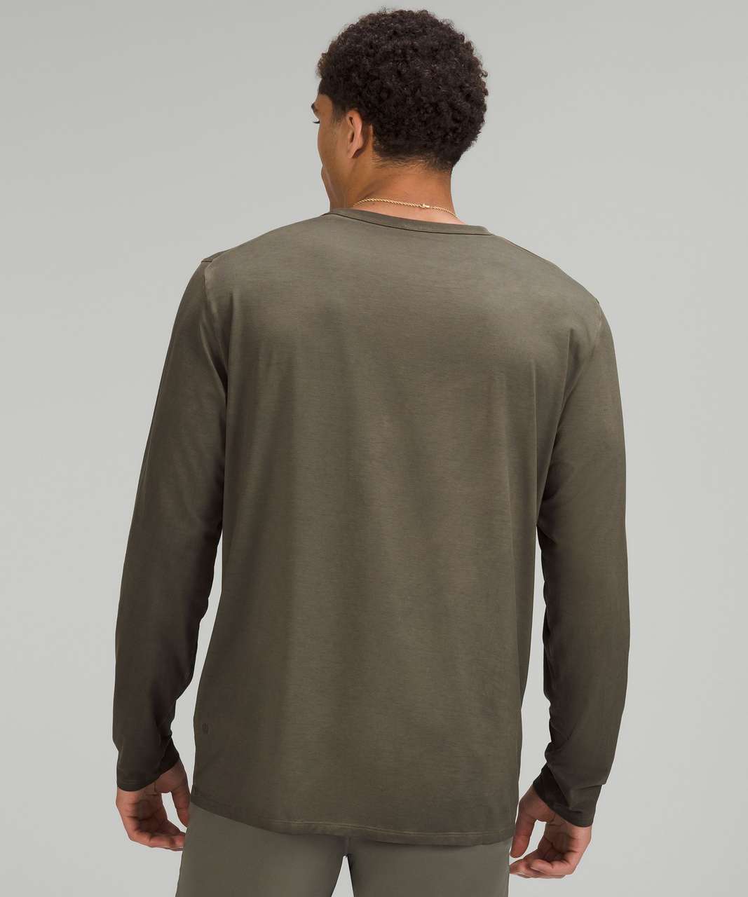 Lululemon The Fundamental Long Sleeve Shirt - Breeze Dye Carob Brown