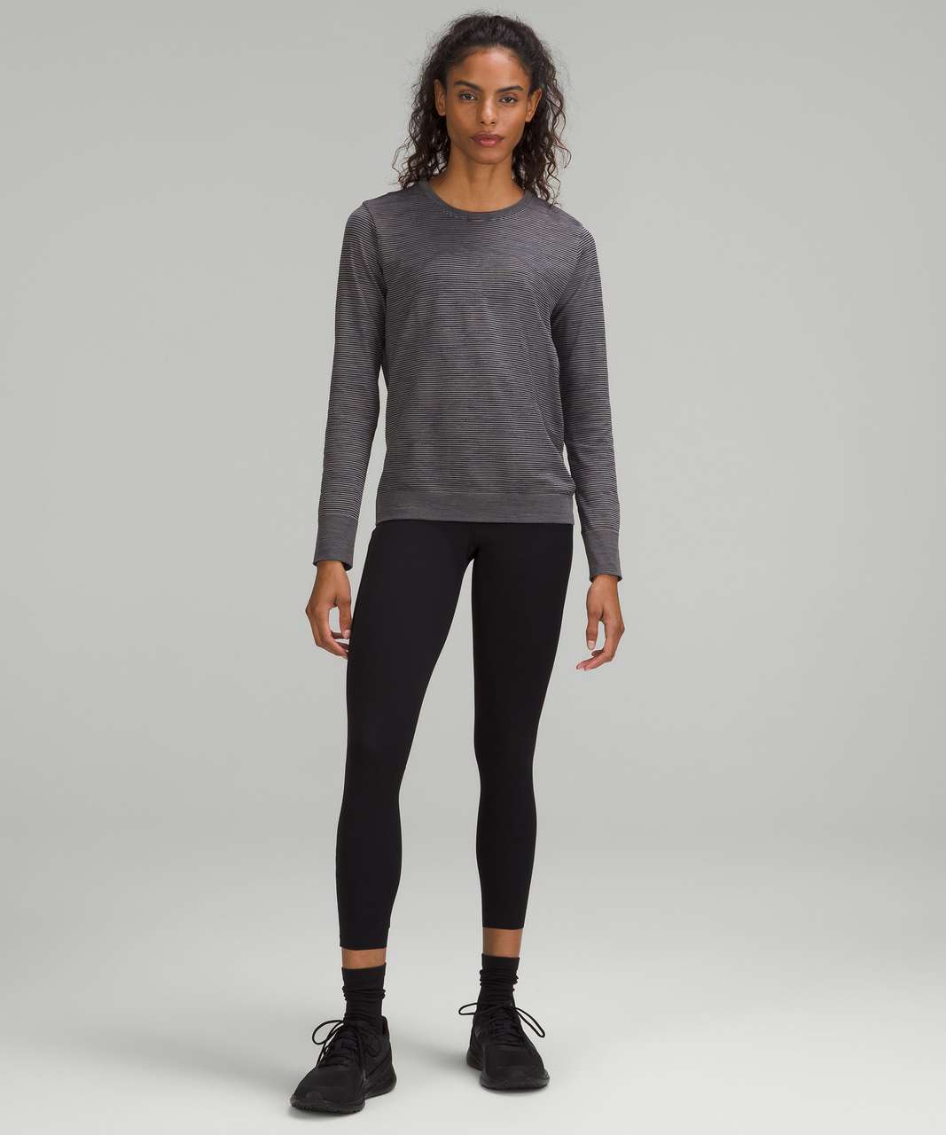 lululemon athletica, Tops, Lululemon Swiftly Tech Longsleeve Shirt  Blackgray Ombr Fade