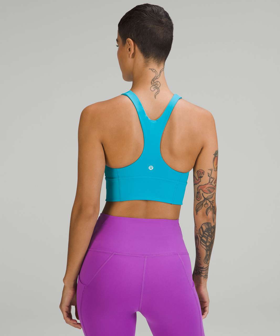 Luxe Longline Yoga Top (Blue Lido)