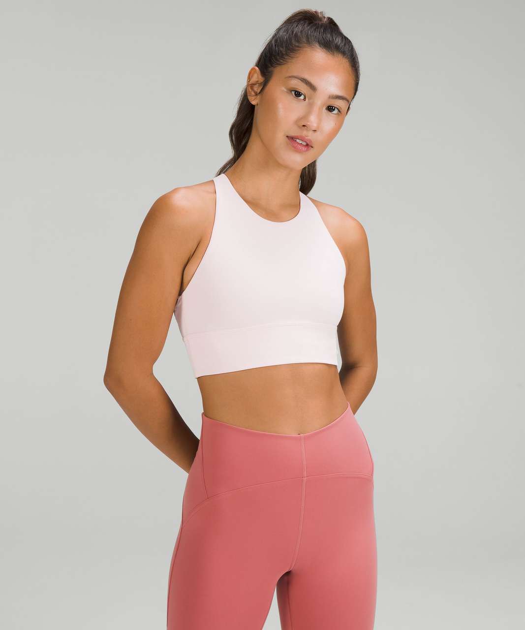 Lululemon Free To Be Bra Wild *Light Support, A/B Cup - Pink Mist - lulu  fanatics