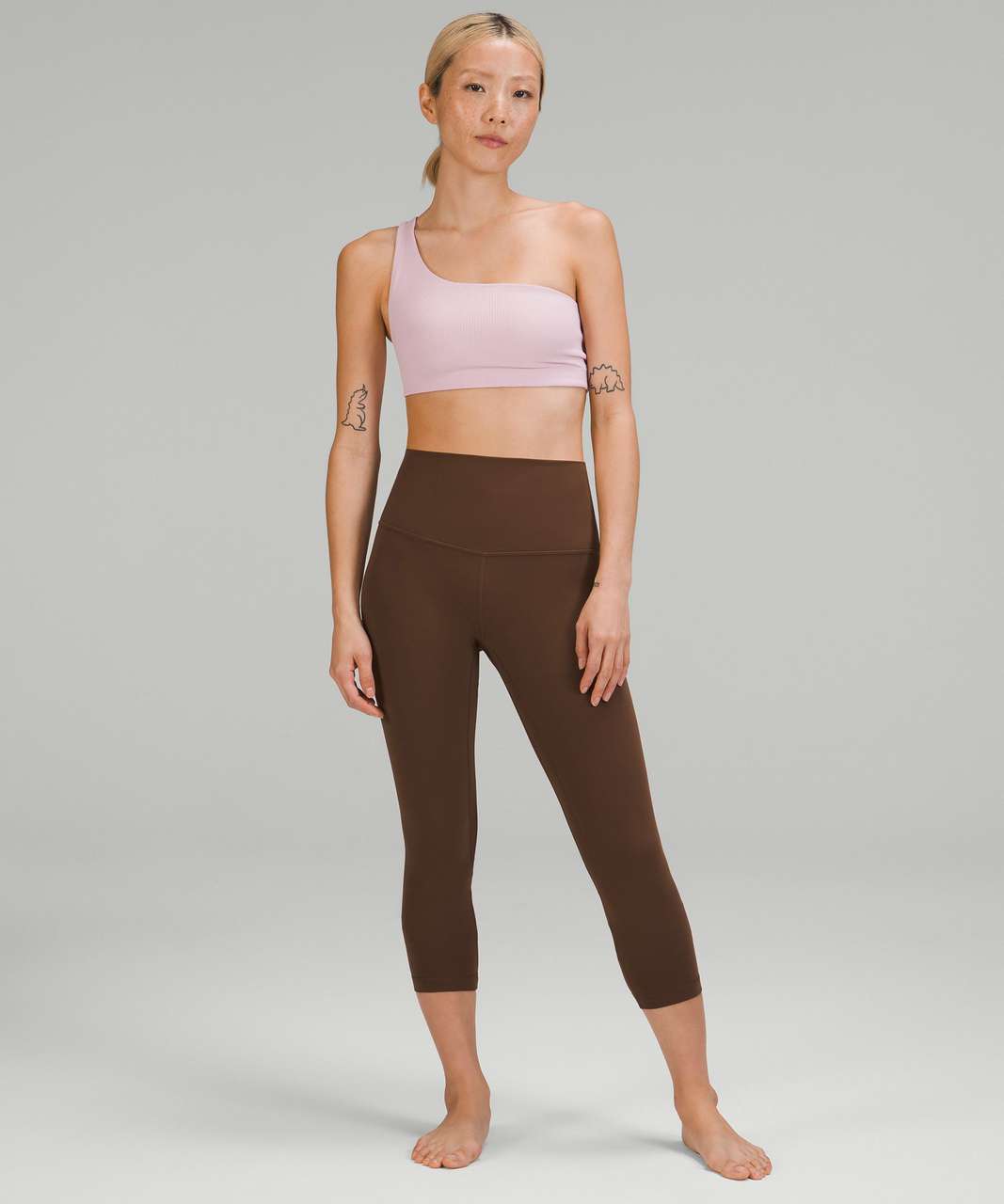 Lululemon Align Ribbed HR Pant 25” Nulu Size 10 Roasted Brown