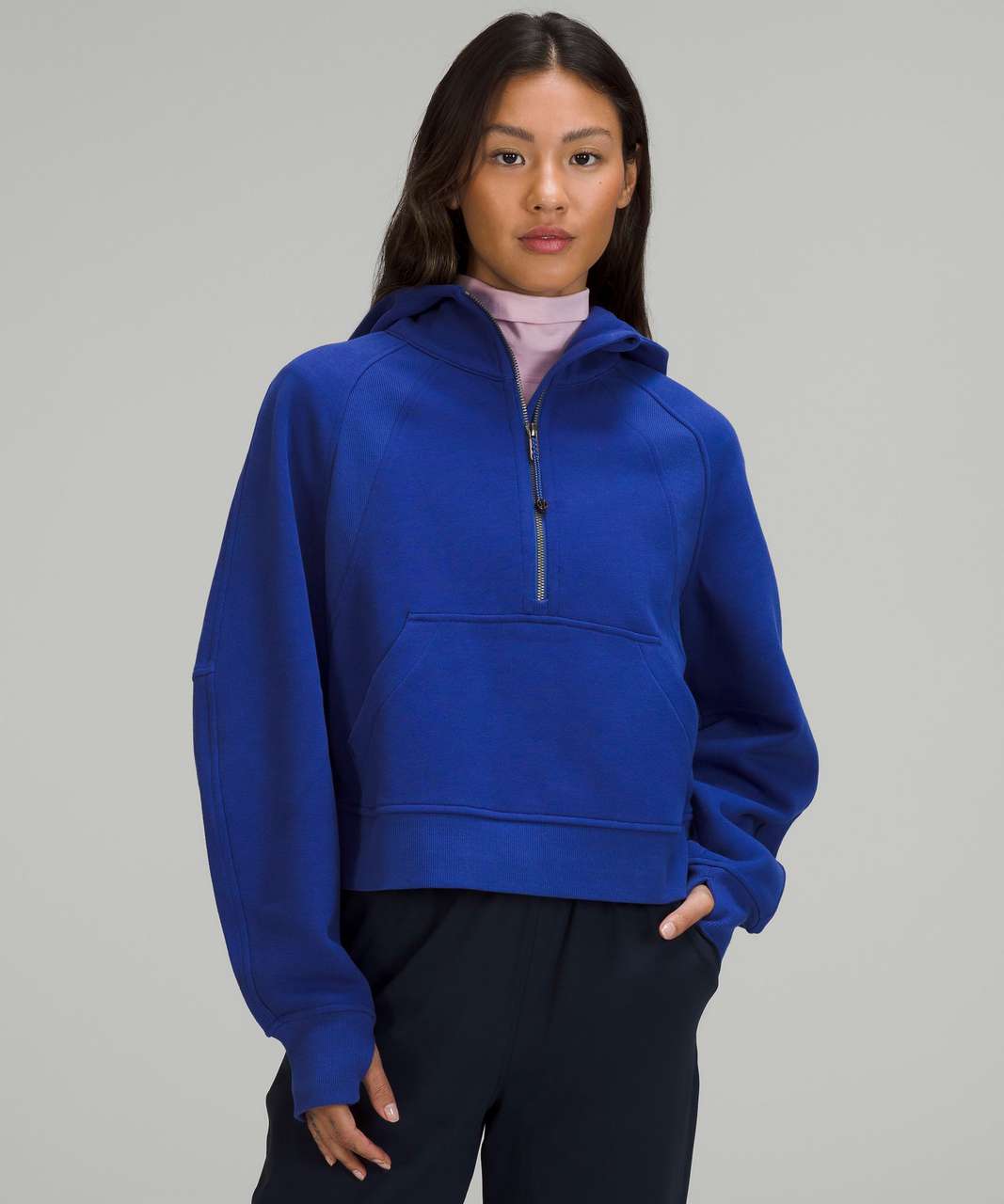 Lululemon Scuba Oversized Half-Zip Hoodie - Psychic - lulu fanatics