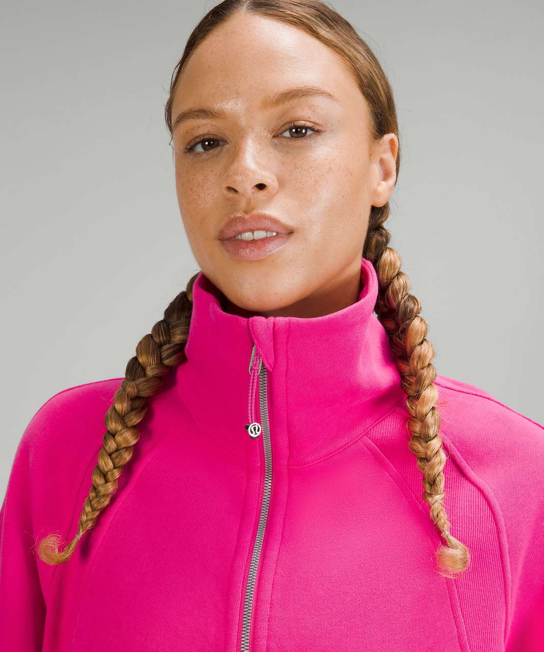 Scuba Oversized Funnel Neck (XS/S) in Pink Savannah, Energy Bra LL