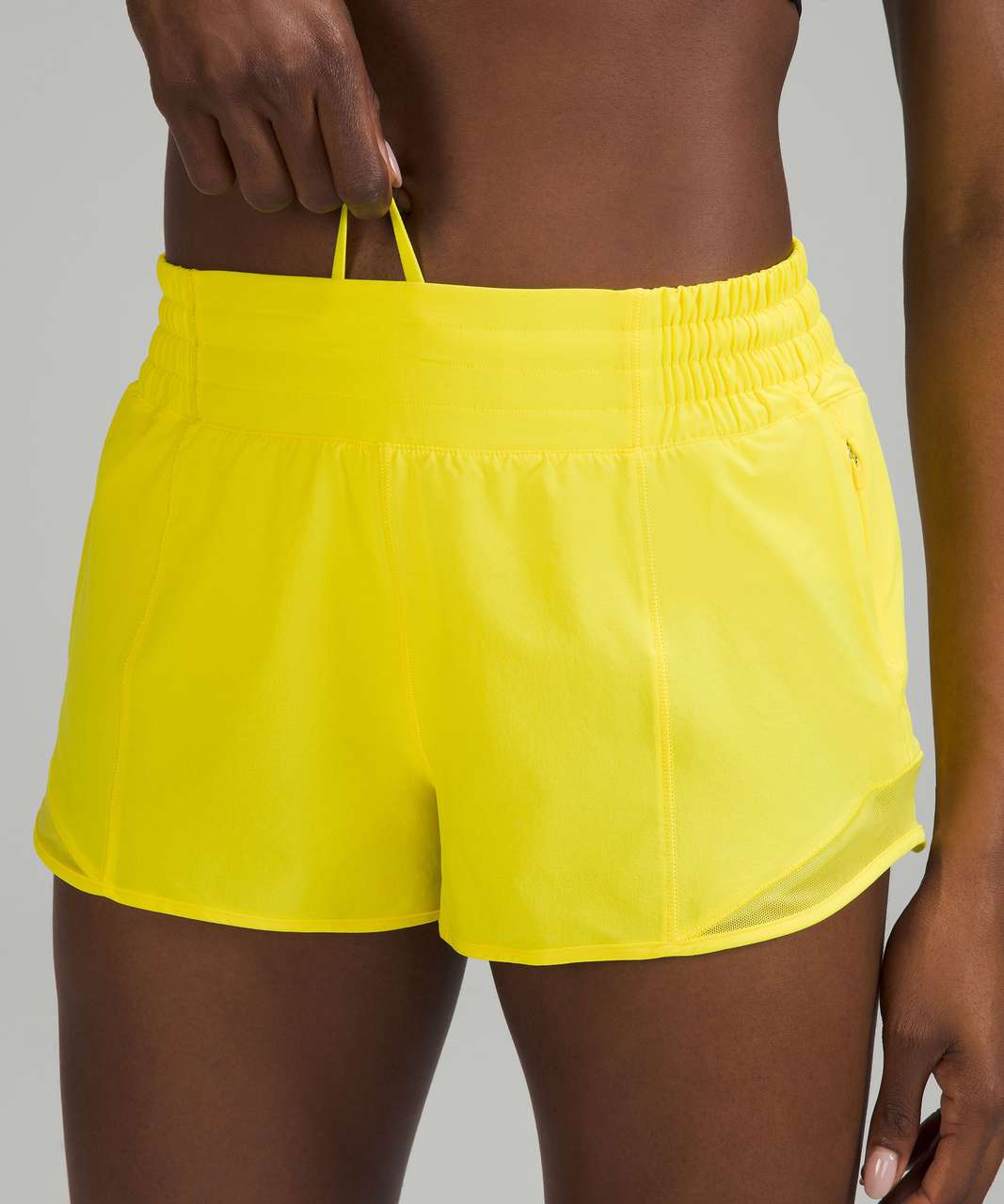 Lululemon Hotty Hot High-Rise Lined Short 2.5" - Sonic Yellow