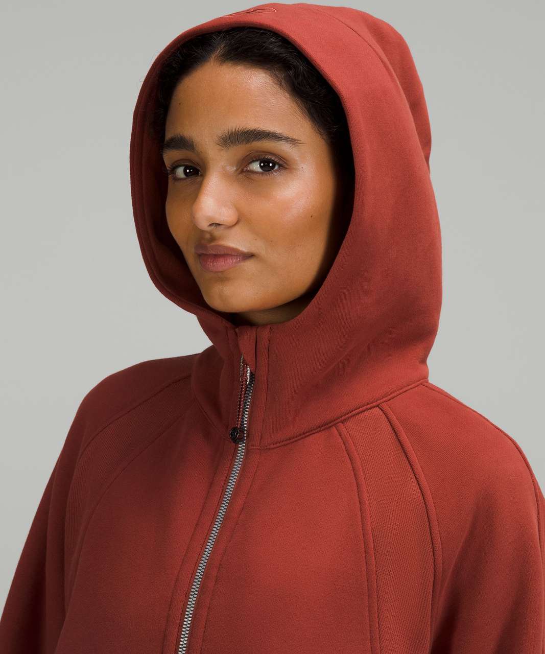 Lululemon Scuba Oversized Funnel-Neck Full Zip - Cayenne - lulu