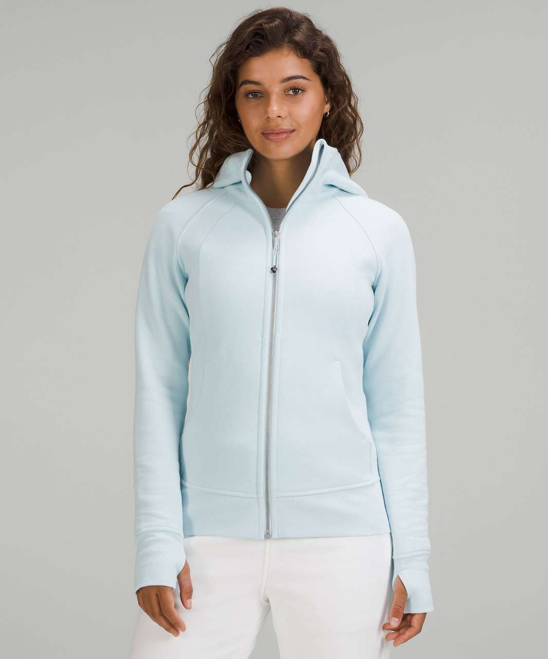 Lululemon Scuba Full-Zip Hoodie - Powder Blue - lulu fanatics