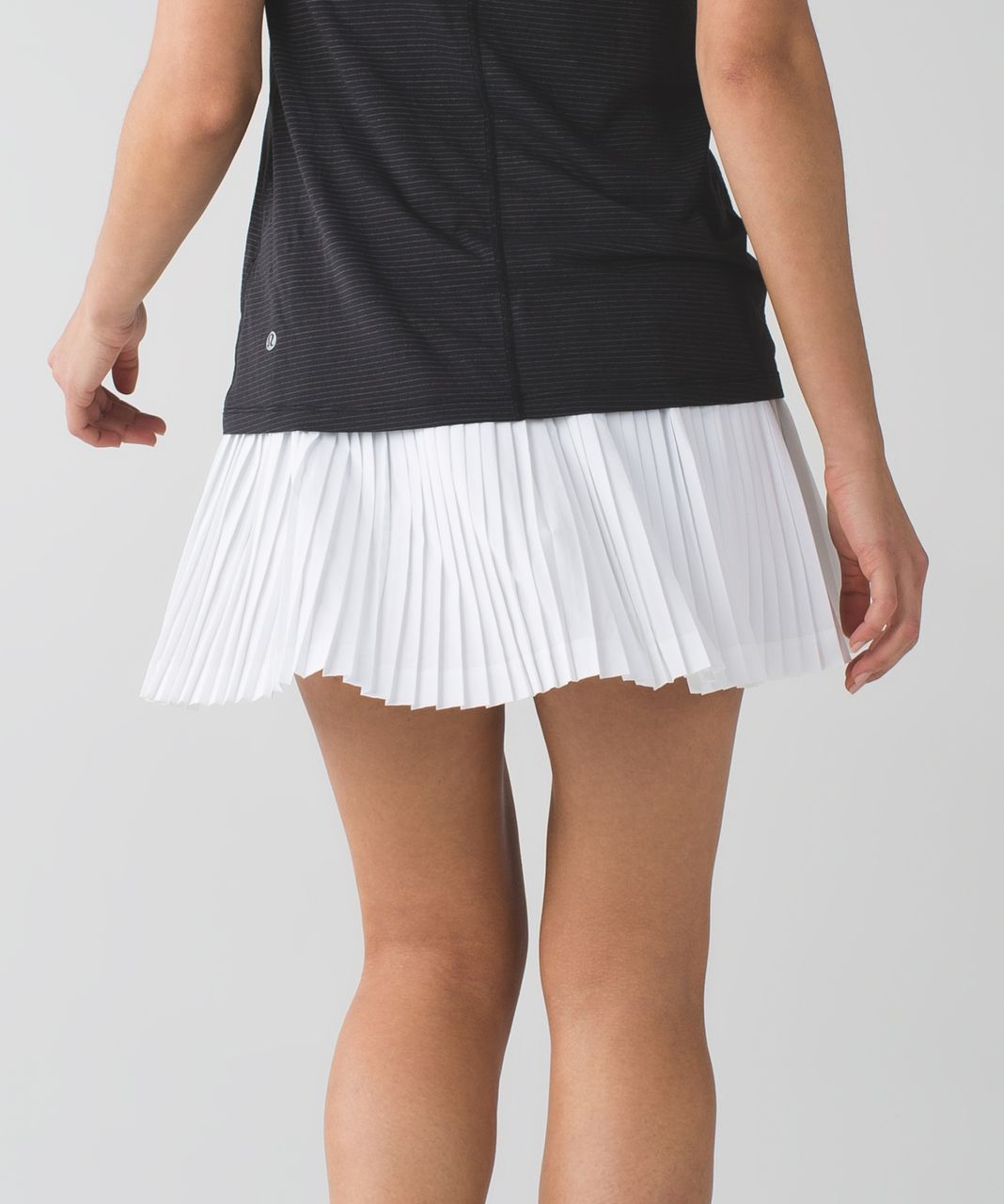 Lululemon Pleat To Street Skirt II - White / Heathered Slate