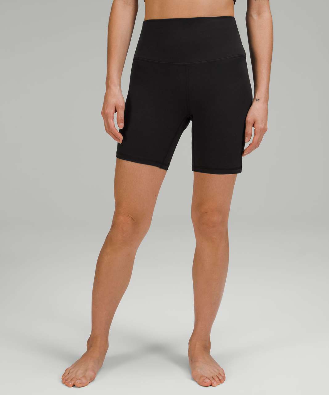 Lululemon Align Ribbed High-Rise Short 6 *Shine - Black - lulu fanatics