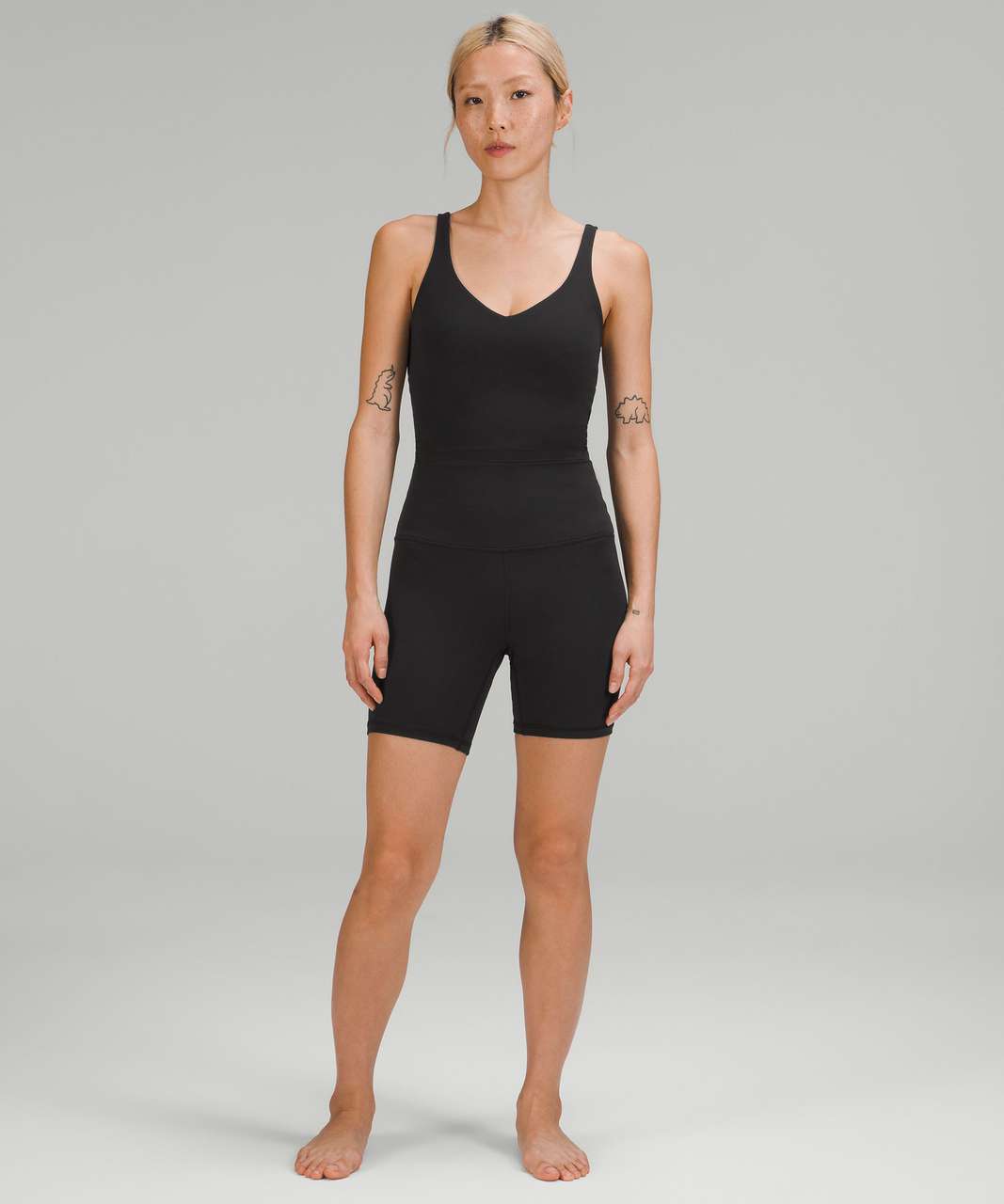 Lululemon Align Curve Seam High-Rise Short 6 - Black - lulu fanatics