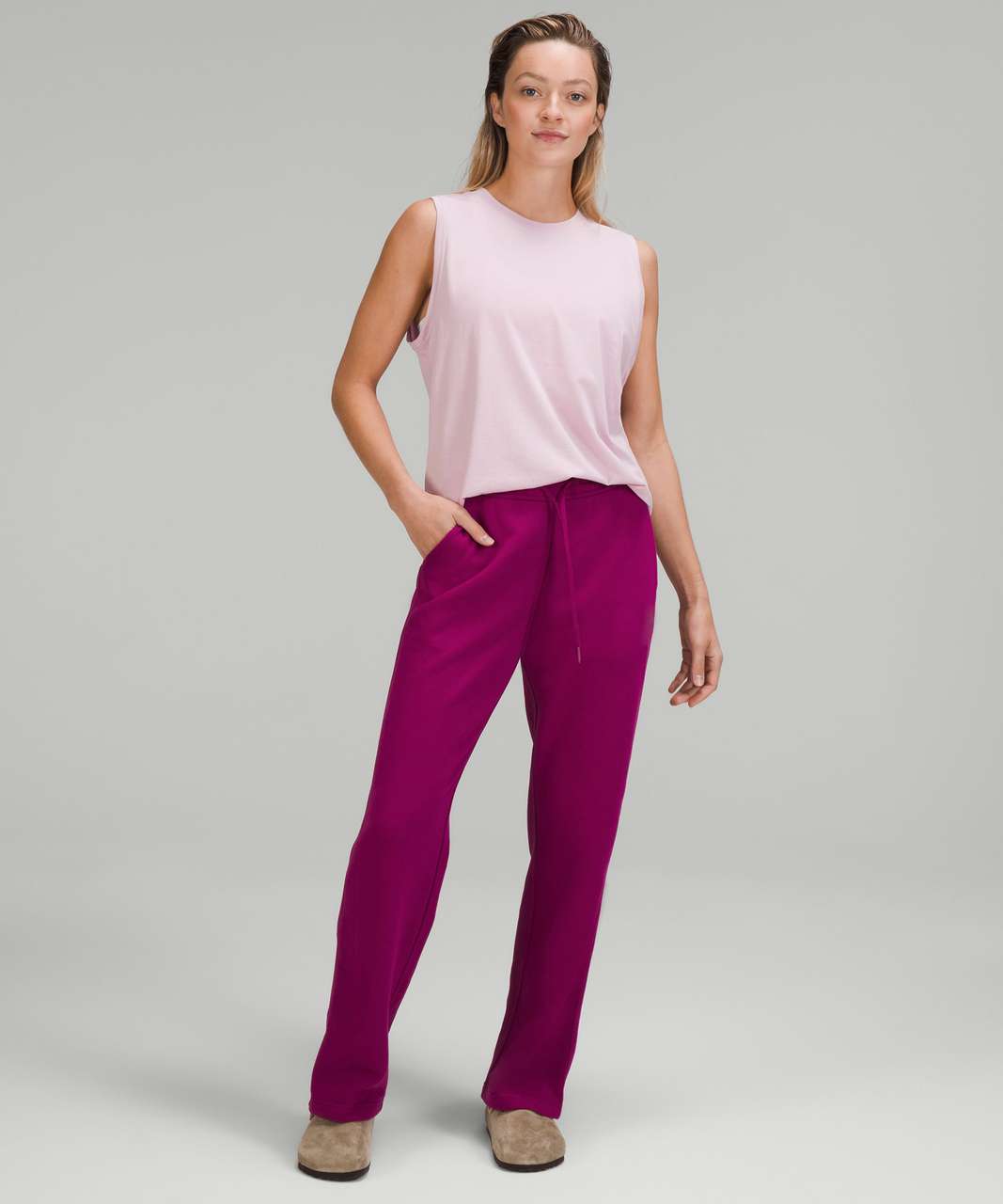 Lululemon Loungeful Straight Leg Pant - Magenta Purple - lulu fanatics