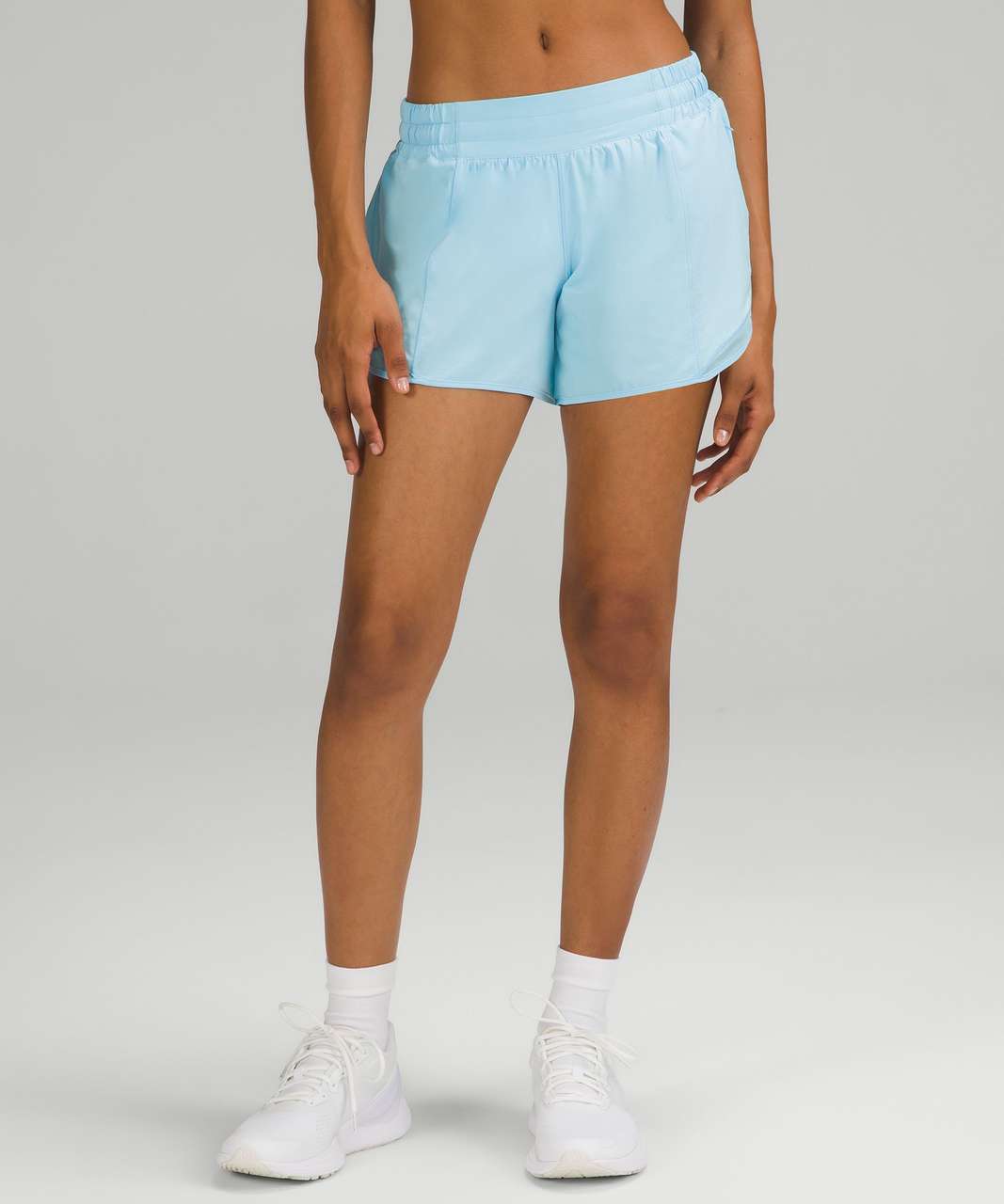 lululemon athletica, Shorts, Lululemon Hotty Hot Highrise Lined Short 25  Electric Turquoise Blue Sz 4 Nwt