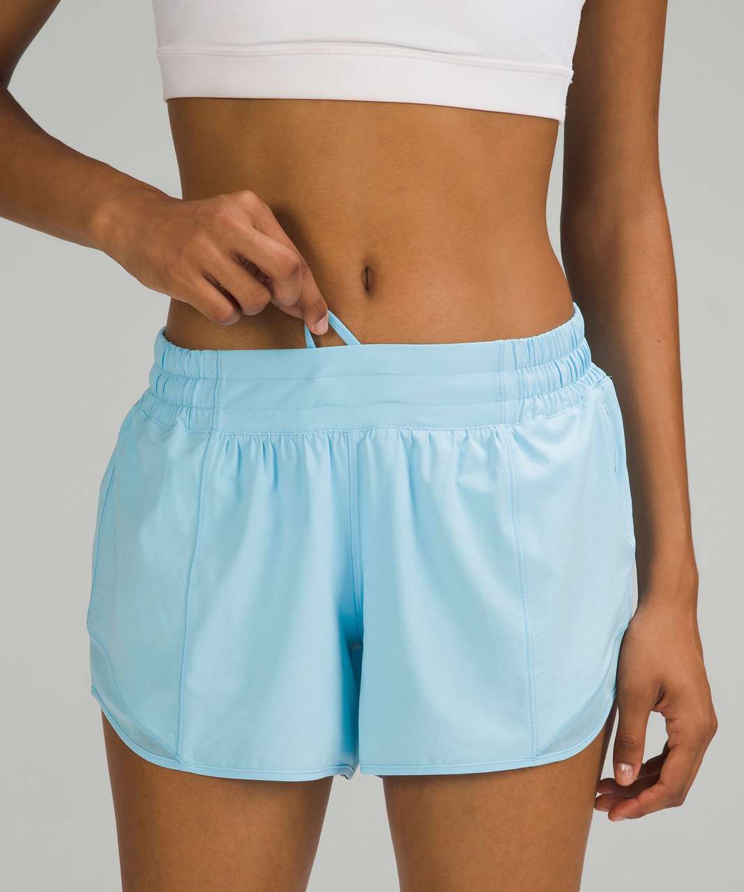 Lululemon Hotty Hot Low-Rise Lined Short 4" - Blue Chill