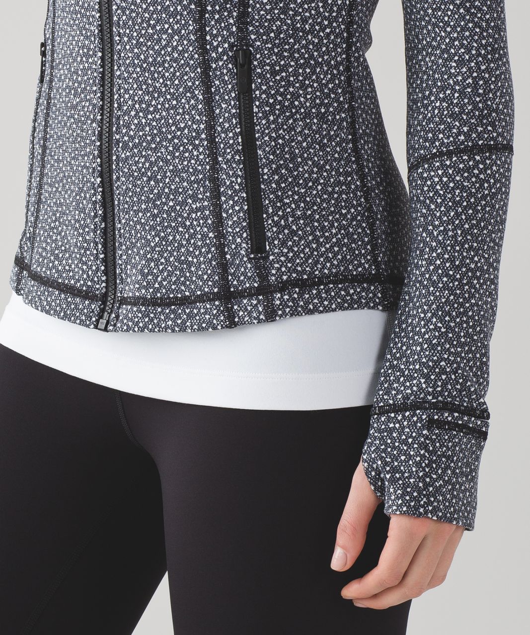 Lululemon Define Jacket - Frozen Fizz White Black