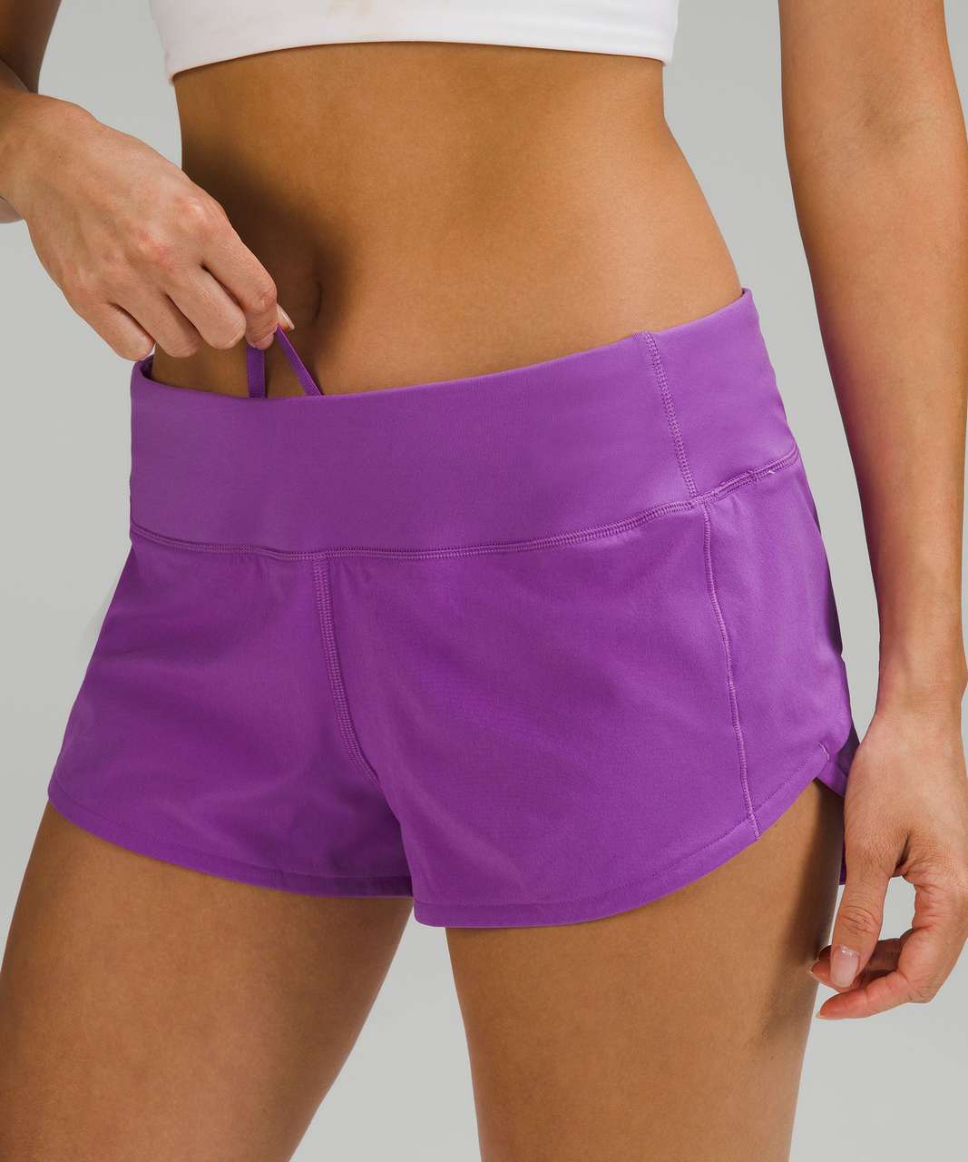 Lululemon Women's Speed Up Shorts Lined 2.5 Inseam Size 6, Purple, EUC