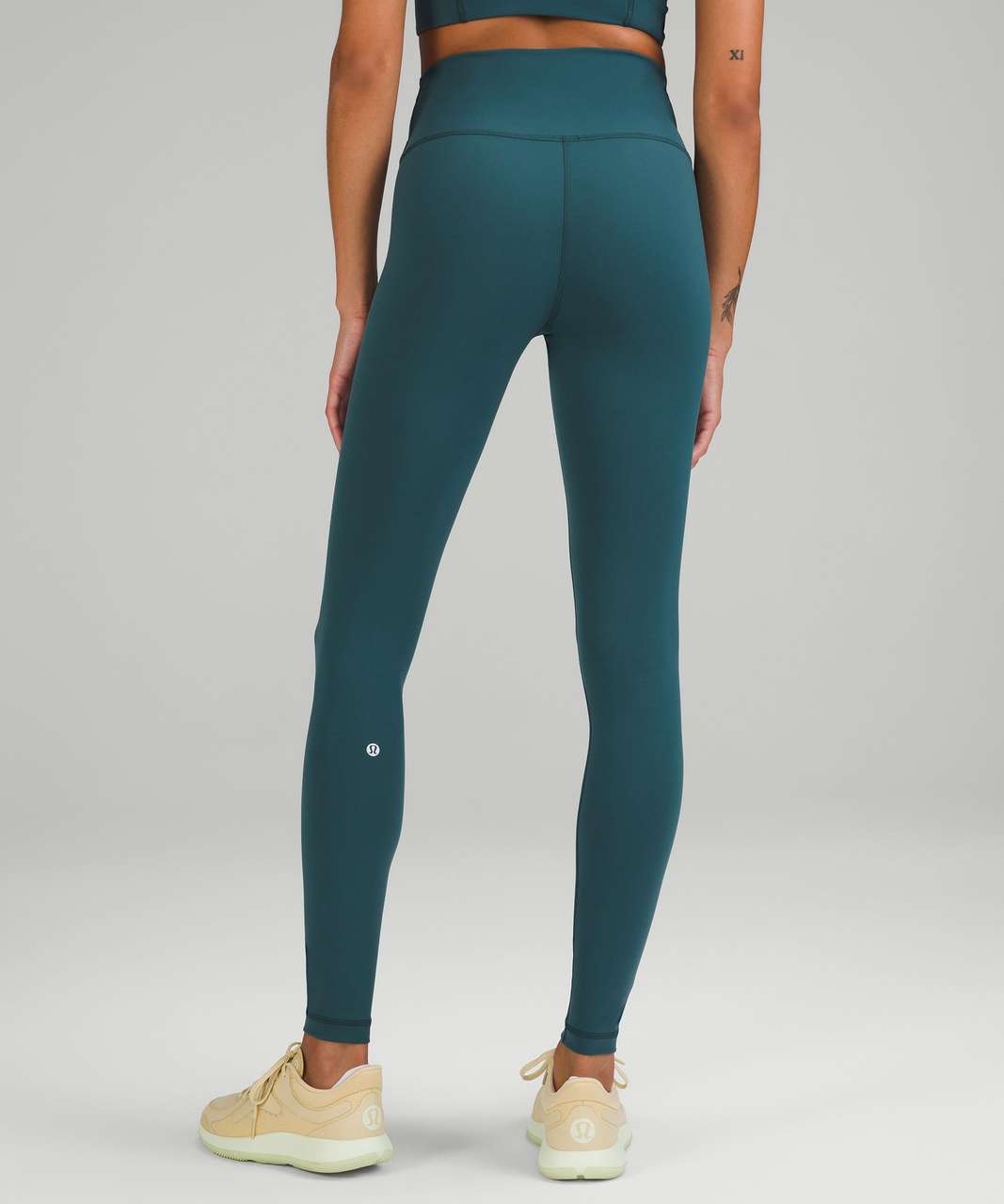 Lululemon Wunder Train High-Rise Tight 28 - Green Jasper - lulu fanatics